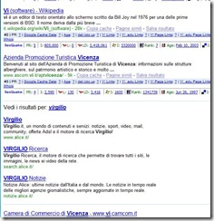 raggruppamento risultati google